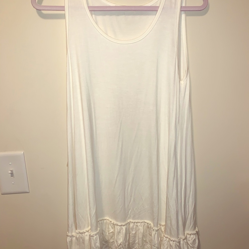 Sun dress with two layers of ruffle